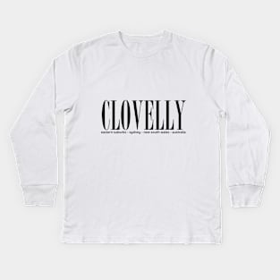 Clovelly Beach address Kids Long Sleeve T-Shirt